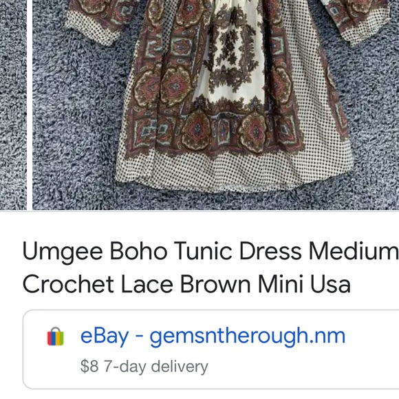 Umgee + paisley print Boho dress sz 1x - Picture 5 of 5